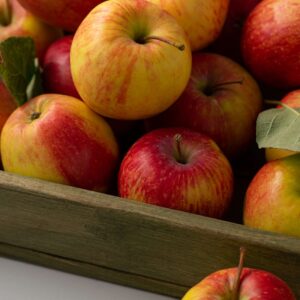 organic gala apples basket fresh vibrant